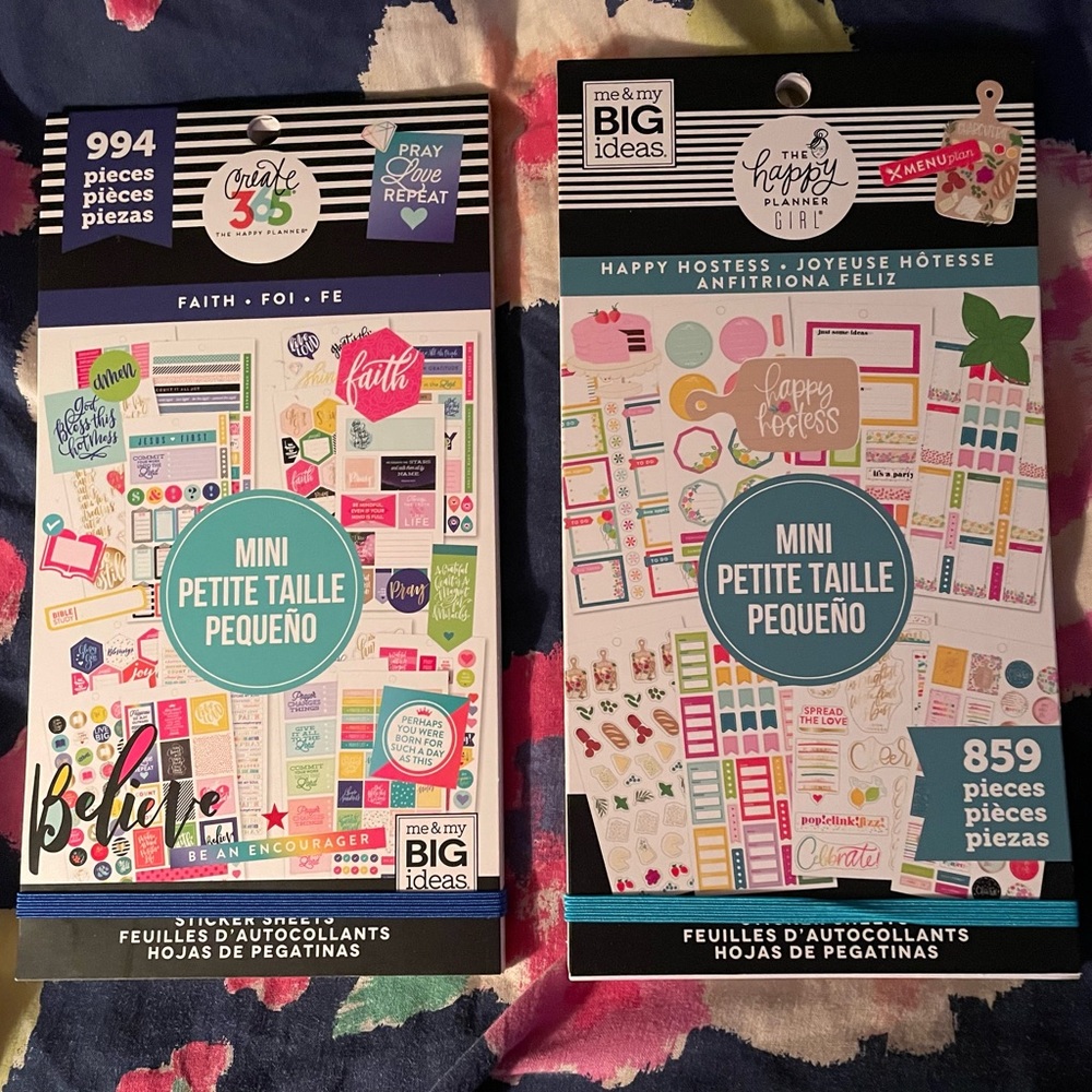 Happy Planner Value Pack Stickers, Mini Size